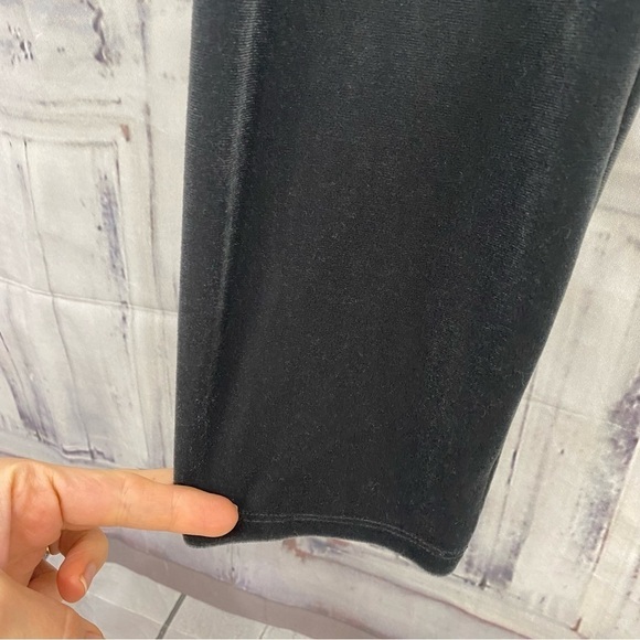 Eileen Fisher Size XS Gray Graphite Ankle Leggings Skinny Velvet Pull On NWT - Picture 2 of 9